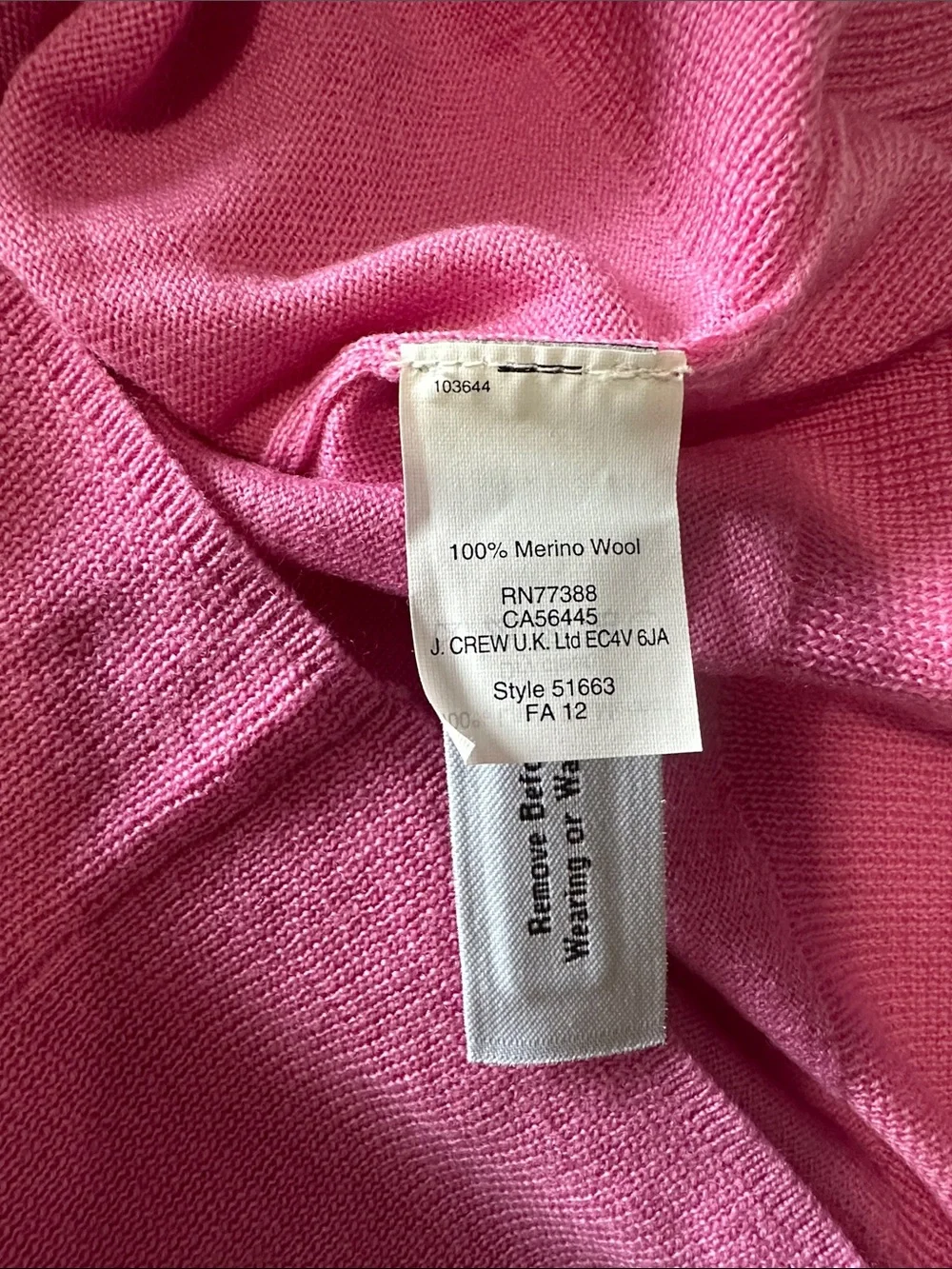 J.Crew 100% Merino Wool Turtleneck Sweater Pink NWT Women’s Medium
